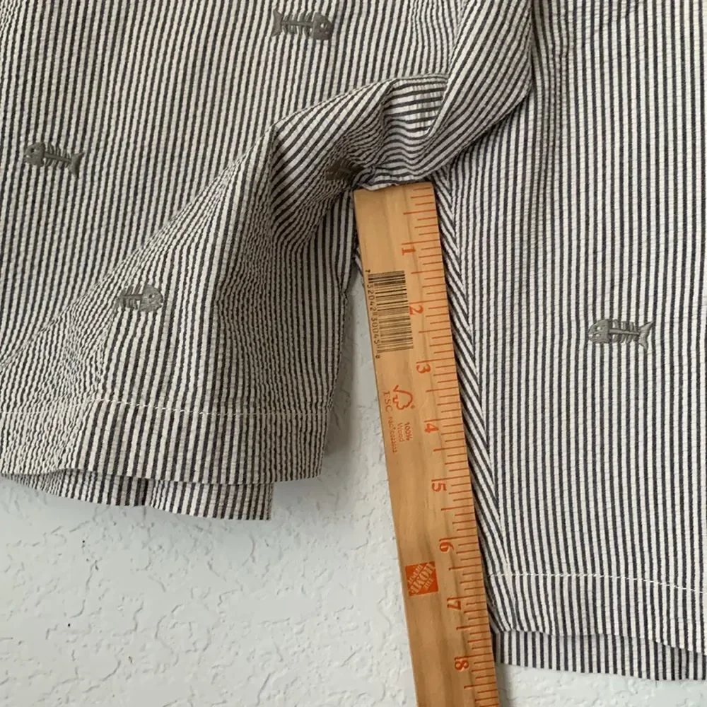J.Crew Men's Striped Blue White Gray Pockets Shorts Size 36
